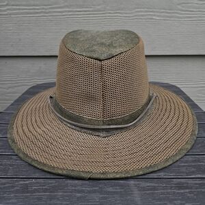Henschel Men's Polycotton Packable Mesh Breezer Safari Outback Hat Brown Size XL